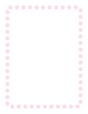 Light Pink Rounded Thick Dotted Line Border