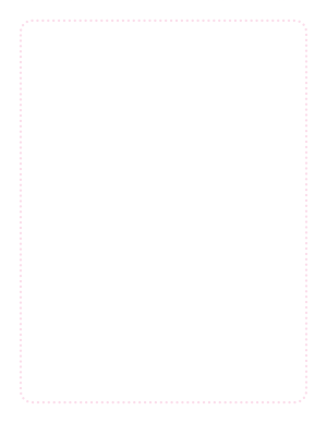 Light Pink Rounded Thin Dotted Line Border