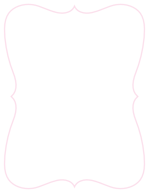 Light Pink Simple Bracket Frame Border