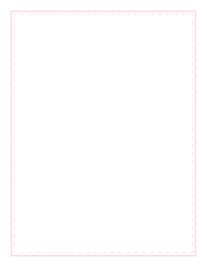 Light Pink Solid And Dashed Line Border