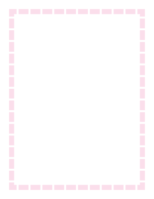 Light Pink Thick Dashed Line Border