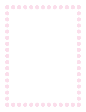 Light Pink Thick Dotted Line Border
