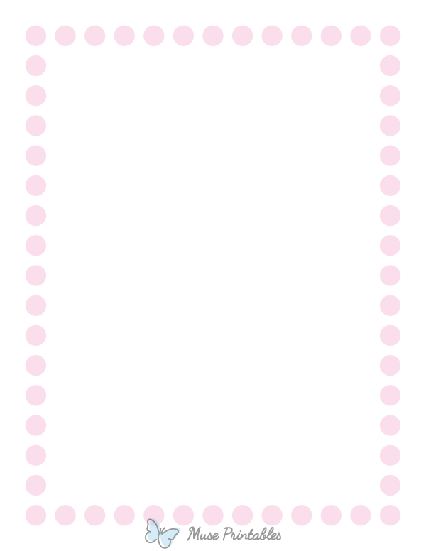 Light Pink Thick Dotted Line Border
