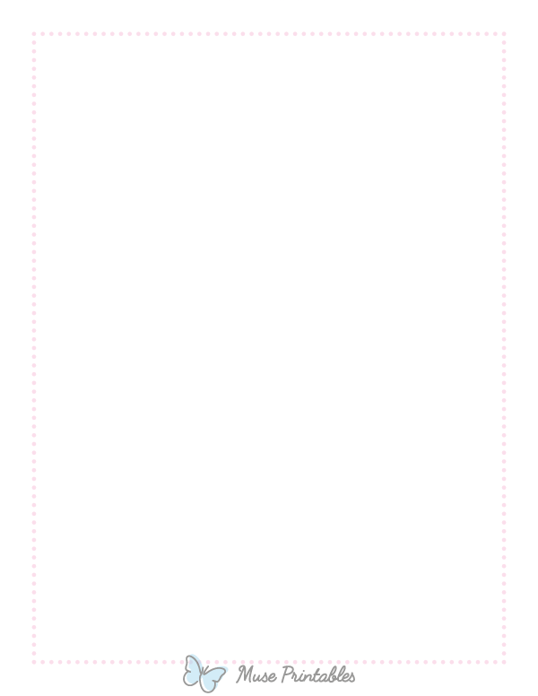 Light Pink Thin Dotted Line Border
