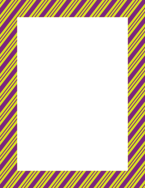 Lime Green and Purple Peppermint Stripe Border