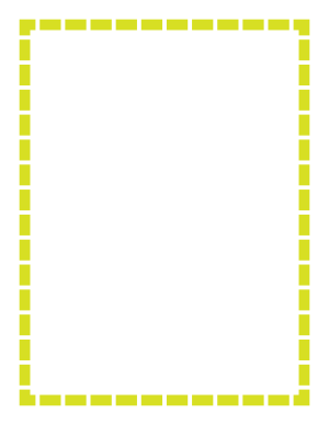 Lime Green Thick Dashed Line Border