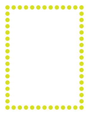 Lime Green Thick Dotted Line Border