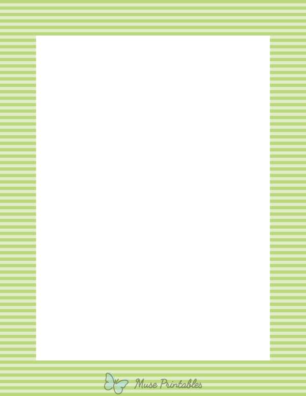 Mint Green Mini Horizontal Striped Border