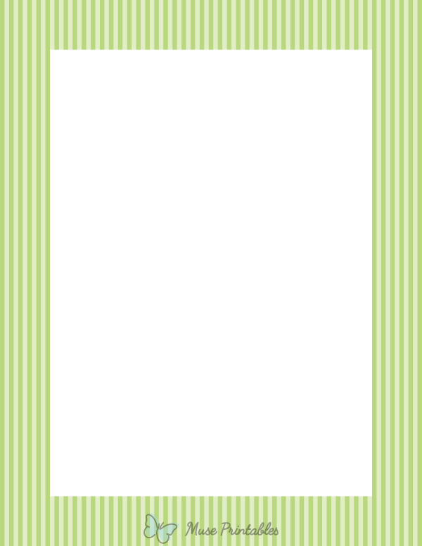 Mint Green Mini Vertical Striped Border