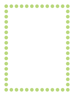 Mint Green Thick Dotted Line Border