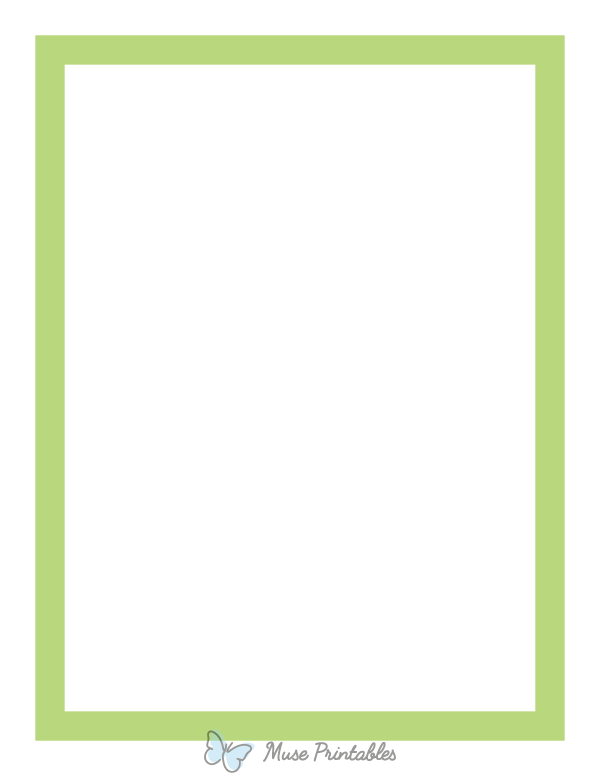 Mint Green Thick Line Border