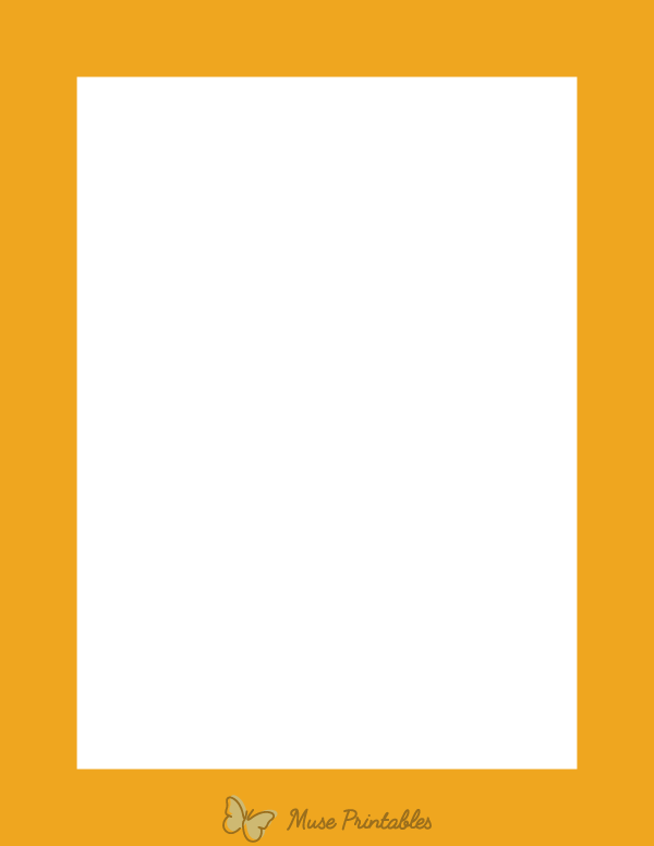 Mustard Yellow Solid Border