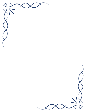 Navy Blue Simple Knot Border