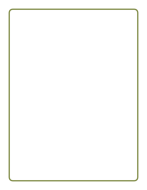 Olive Green Rounded Thin Line Border
