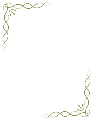 Olive Green Simple Knot Border