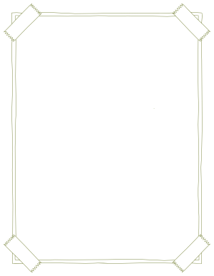 Olive Green Taped Poster Border
