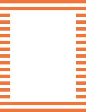 Orange And White Horizontal Striped Border
