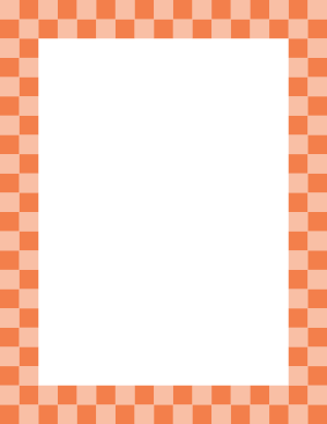 Orange Checkered Border