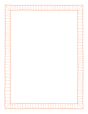 Orange Doodle Frame Border