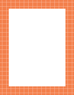 Orange Graph Check Border