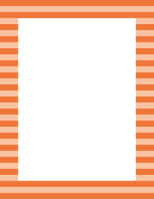 Orange Horizontal Striped Border
