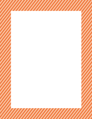 Orange Mini Diagonal Striped Border