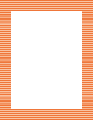 Orange Mini Horizontal Striped Border