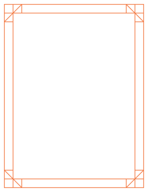 Orange Modern Frame Border
