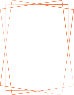 Orange Overlapping Line Border