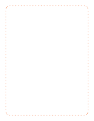 Orange Rounded Thin Dotted Line Border