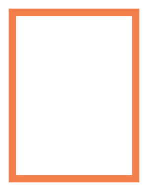 Orange Thick Line Border