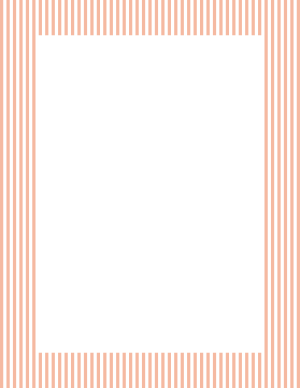 Peach And White Mini Vertical Striped Border