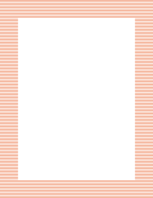 Peach Mini Horizontal Striped Border
