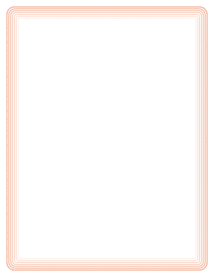 Peach Rounded Concentric Line Border