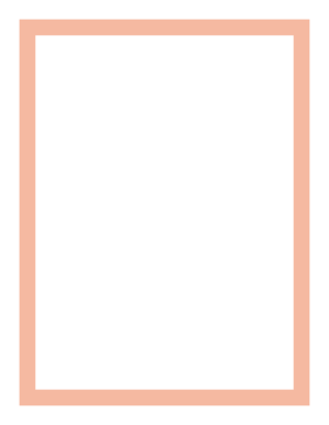 Peach Thick Line Border