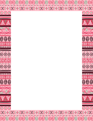 Pink African Border