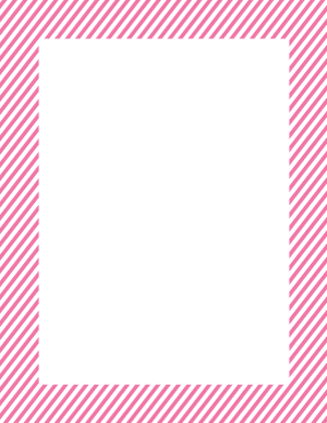 Pink And White Mini Diagonal Striped Border