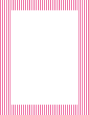 Pink And White Mini Vertical Striped Border
