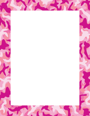 Pink Camouflage Border