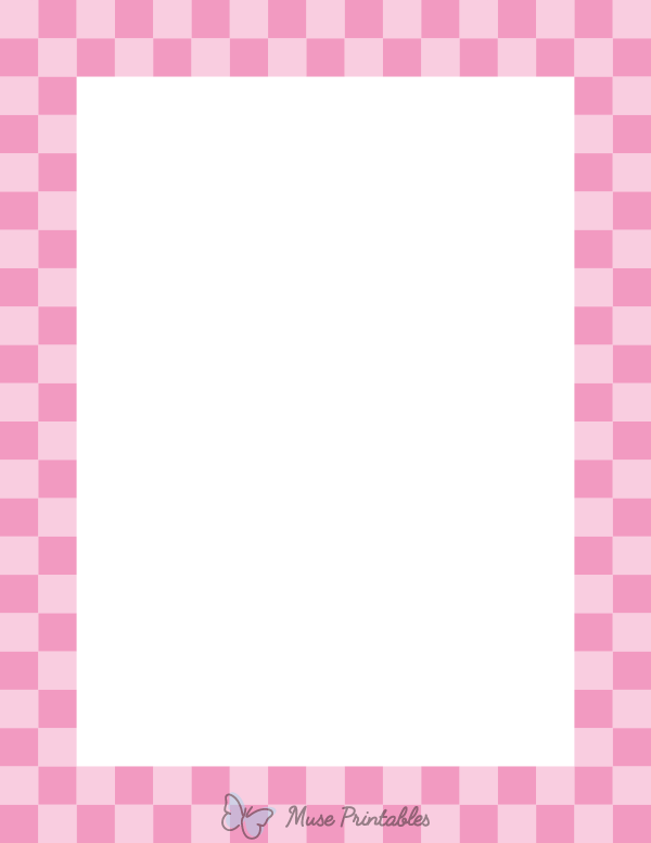 Pink Checkered Border
