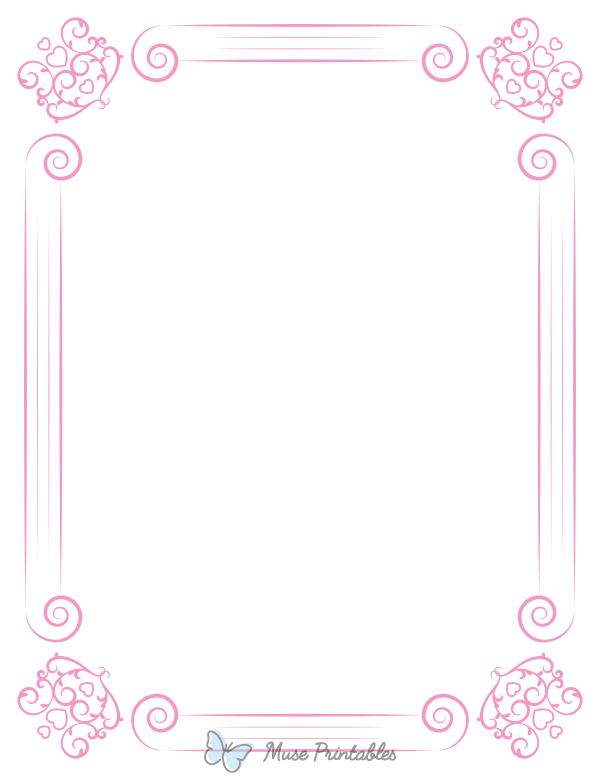 Pink Classical Border