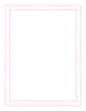 Pink Doodle Frame Border