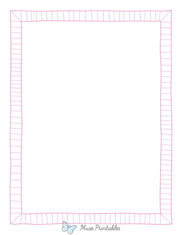 Pink Doodle Frame Border