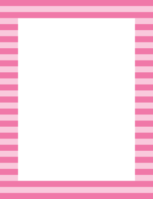 Pink Horizontal Striped Border