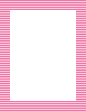 Pink Mini Horizontal Striped Border