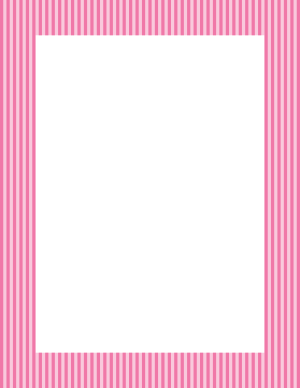 Pink Mini Vertical Striped Border