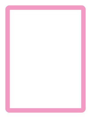 Pink Rounded Thick Line Border