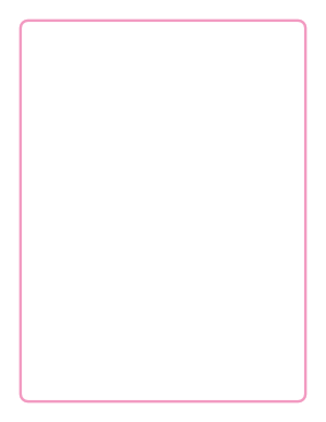 Pink Rounded Thin Line Border