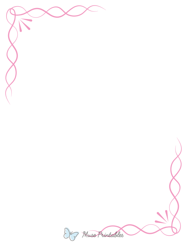 Pink Simple Knot Border