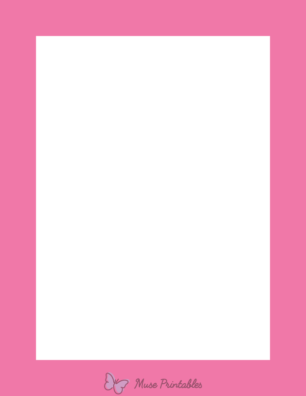 Pink Solid Border